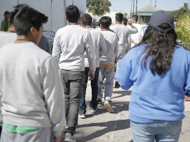 Nearly 1,600 teenage migrants are housed at a temporary emergency shelter in Florida run by a for-profit company. (U.S. Department of Health and Human Services)