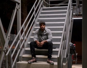 Jay Jordan, 33, is the director of the #TimeDone/Second Chances project for the nonprofit Californians for Safety and Justice. The clinic involves public defenders who volunteer to help people get their criminal charges or records reduced or expunged (Philip Cheung for NPR)