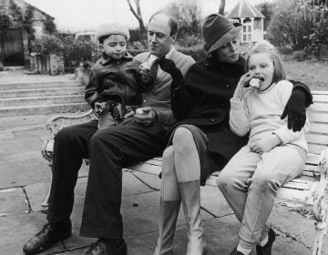 Writer Roald Dahl and his wife, actress Patricia Neal, with two of their children, Theo and Chantel Sophia 