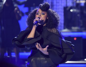 Marsha Ambrosius performs during a tribute to lifetime achievement award winner Anita Baker at the BET Awards at the Microsoft Theater on Sunday, June 24, 2018, in Los Angeles. (Photo by Richard Shotwell/Invision/AP)