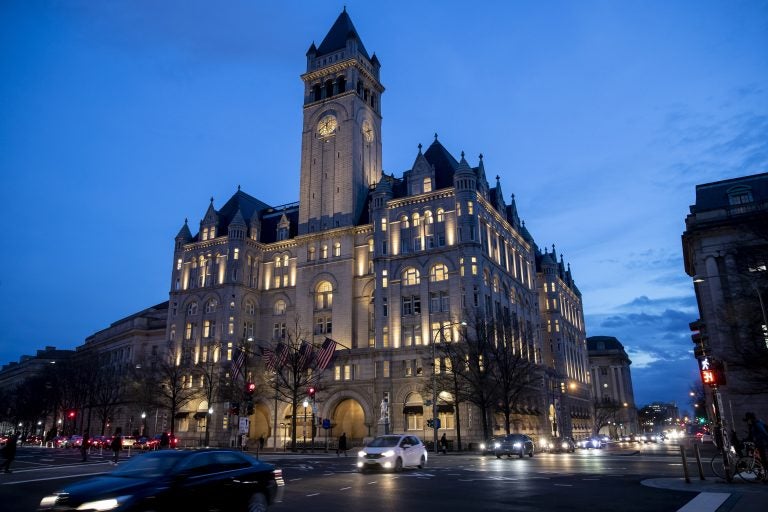 The Trump International Hotel near sunset Wednesday, Jan. 23, 2019, in Washington. (Alex Brandon/AP Photo)