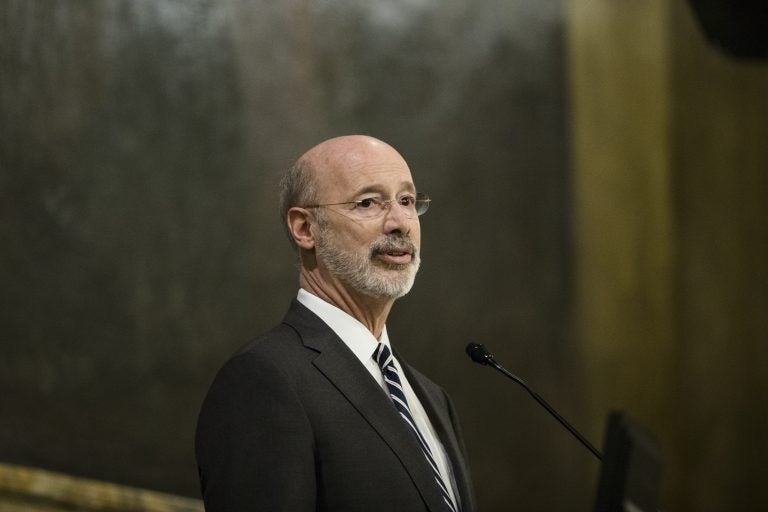 Democratic Gov. Tom Wolf delivers his budget address for the 2019-20 fiscal year to a joint session of the Pennsylvania House and Senate in Harrisburg last week. He spoke before the Philadelphia Chamber of Commerce Monday, calling for a candid look at legalizing recreational marijuana. (AP Photo/Matt Rourke)