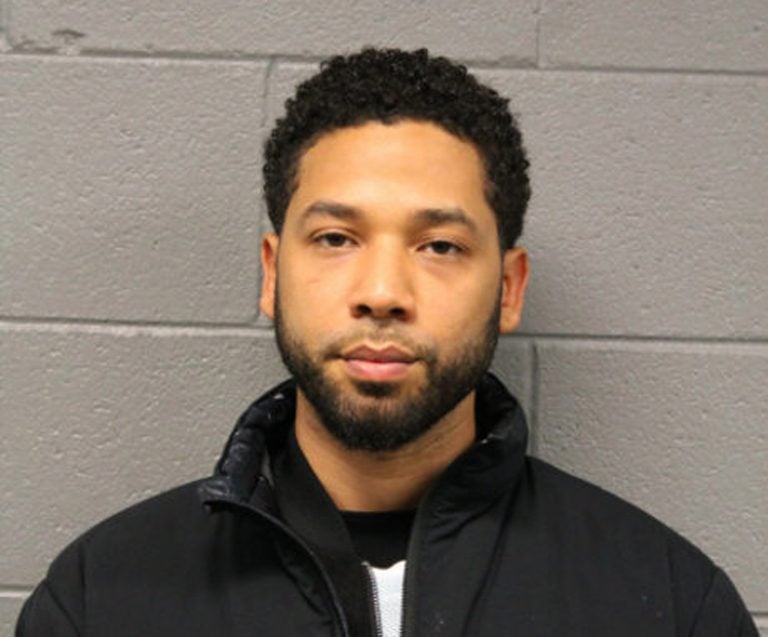 This Feb. 21, 2019 photo released by the Chicago Police Department shows Jussie Smollett. Police say the 