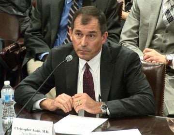 Dr. Christopher Addis speaks to Republican lawmakers at a House Majority Policy Committee hearing Thursday, Feb. 14, 2019. (Screengrab)