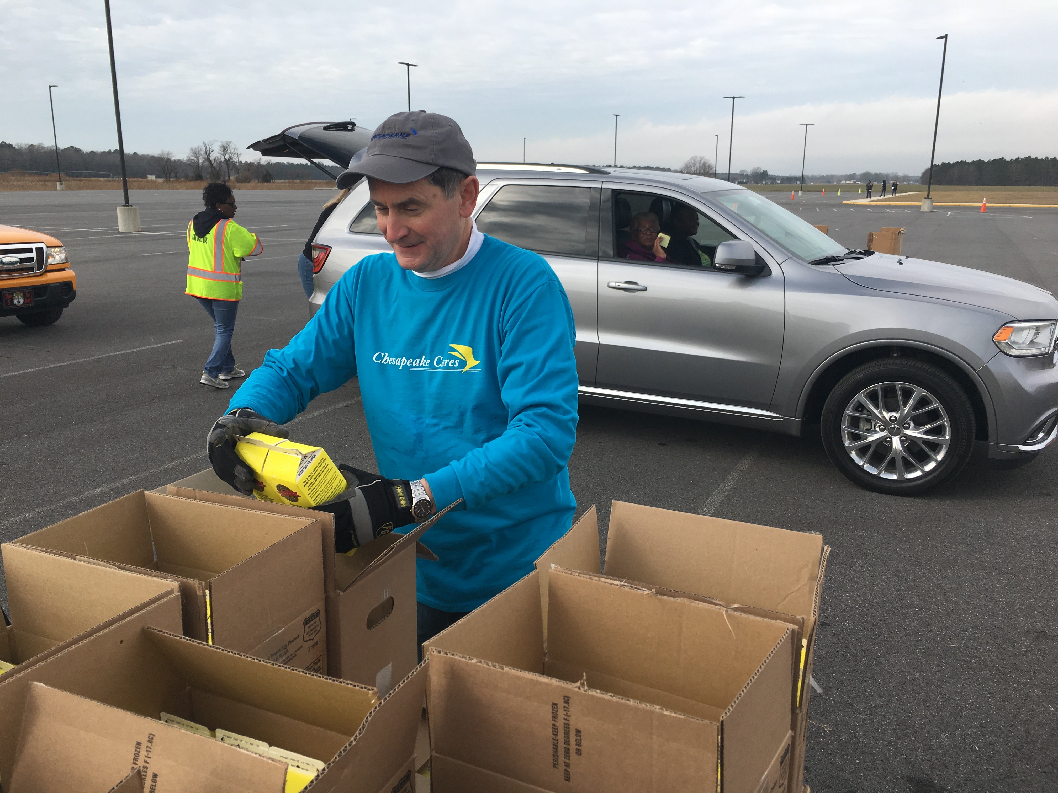 The Food Bank Of Delaware Hands Out Food To Hundreds Of Food Stamp