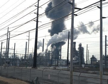 The cause of the fire at the Delaware City refinery is still unknown. State Sen. Nicole Poore says no one was injured in the blaze. (John Jankowski for WHYY)