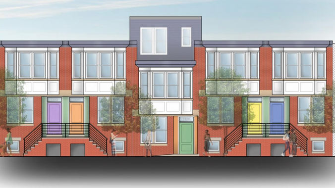 A rendering of future affordable housing in Point Breeze (Women's Community Revitalization Project)