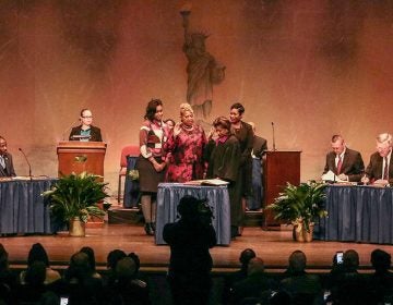 Wilmington’s divided City Council, pictured when members were sworn in after the 2016 election, changed the controversial process to fill a vacancy but there doesn’t appear to be an end in sight for the bickering among members. (City of Wilmington)