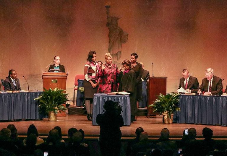 Wilmington’s divided City Council, pictured when members were sworn in after the 2016 election, changed the controversial process to fill a vacancy but there doesn’t appear to be an end in sight for the bickering among members. (City of Wilmington)