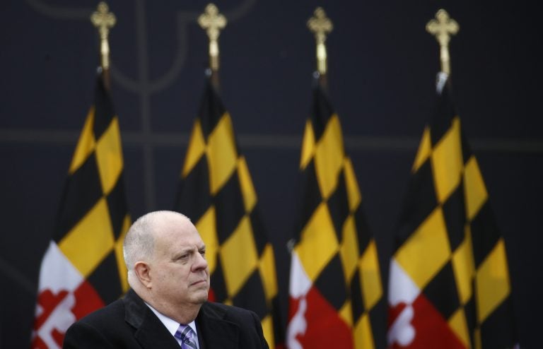 Maryland Gov. Larry Hogan is a well-liked Republican governor in a heavily Democratic state. Observers are looking for clues as to whether he'd challenge President Trump in 2020. (Patrick Semansky/AP)