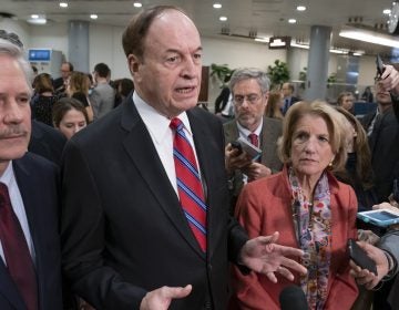 Sen. Richard Shelby (center), is the top Republican in a bipartisan group of lawmakers working to craft an agreement on border security. (J. Scott Applewhite/AP Photo)