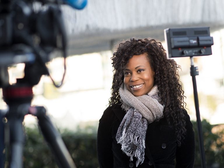 Hannah Beachler, pictured here in February 2018, is the first African-American nominated for an Oscar for production design. (Valerie Macon/AFP/Getty Images)