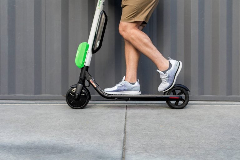 Lime is applying for permits to bring its e-scooters to Philadelphia's streets. (Courtesy of Lime)