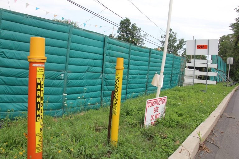 File photo: Sunoco's Mariner East 2 pipeline construction on Pennell Road in Middletown Township. (Emma Lee/WHYY)