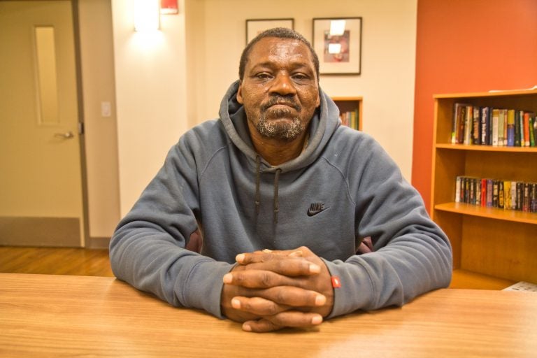 John E. Boyd, 61, lived on the streets for many years. He’s been in recovery for 17 months, has an apartment in West Philadelphia, and receives general assistance, which he says he uses to buy food, clothes and transportation. (Kimberly Paynter/WHYY)