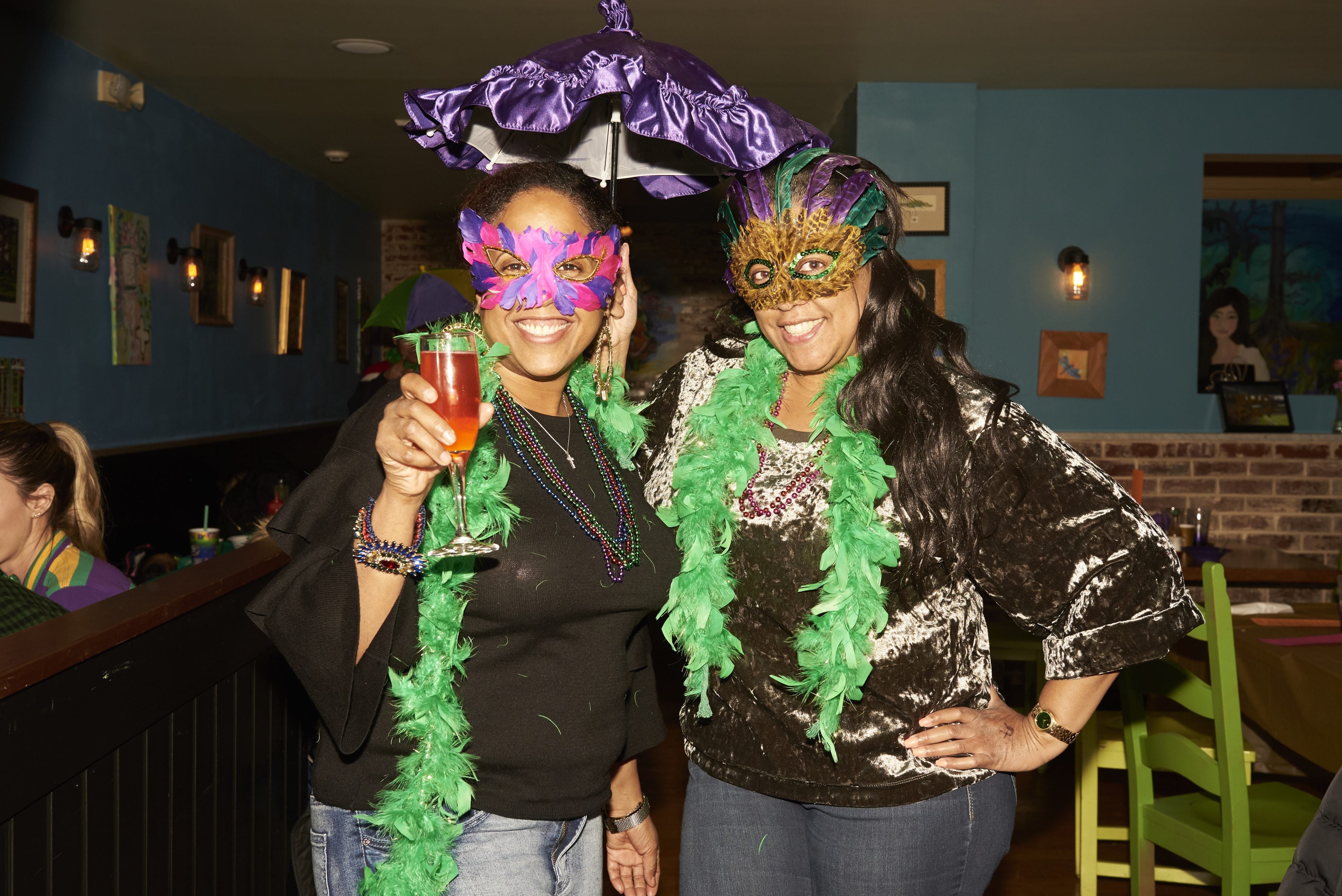 Mardi Gras Originals Mardi Gras Feather Boa and Costumes Party Purple Green Gold Masquerade Ball Costume Parade Orleans