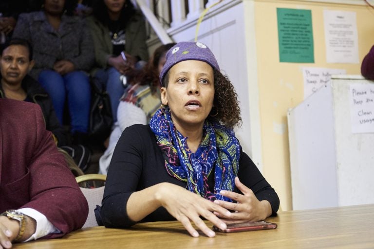 Saba Tebla, owner of Booker's Restaraunt and Bar where Kelab Belay was employed, describes Belay as soft-spoken and introverted and says it's surprising that Belay could appear threatening to two police officers. (Natalie Piserchio for WHYY)