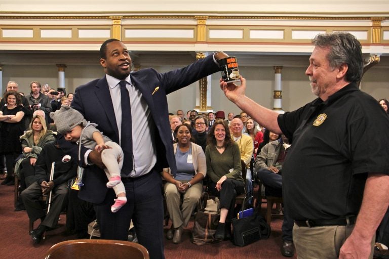 Kahlil Williams, one of 13 Democratic candidates for Philadelphia City Commissioner, draws the 7th position on the crowded ballot. (Emma Lee/WHYY)