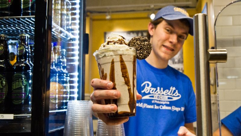 Tastykake and Bassetts Ice Cream teamed up on a cookie inspired milkshake. (Kimberly Paynter/WHYY)