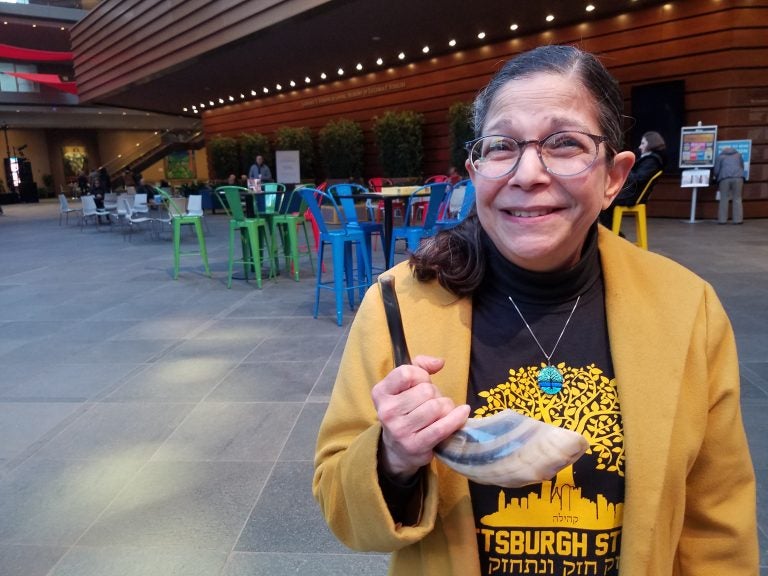 Audrey Glickman, a congregant from the Tree of Life Synagogue in Pittsburgh and a survivor of last October's mass shooting. She will will play the shofar in the Philadelphia Orchestra's premiere of Healing Tones. (Peter Crimmins/WHYY)