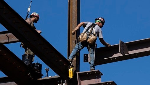 A bill package moving rapidly through the legislature aims to get Pennsylvanians into higher-paying skilled industries, like construction. But some economists suggest lawmakers need to do more if they want to improve the labor market. (Matt Rourke/AP Photo)