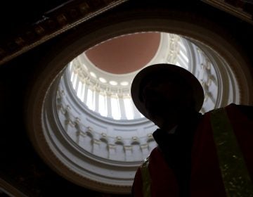 Inside the New Jersey State House building in Trenton. (Julio Cortez/AP Photo)