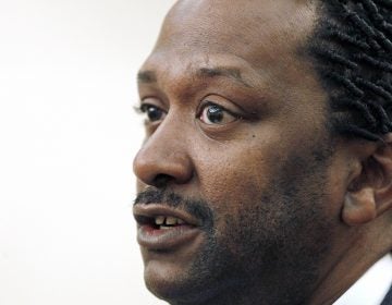 In this Thursday, June 14, 2012 file photo, James Stern of Jackson, Miss., at a news conference in Jackson, Miss. One of the largest and oldest neo-Nazi groups in the U.S. appears to have an unlikely new leader: Stern, a black activist who has vowed to dismantle it. (Rogelio V. Solis/AP Photo)