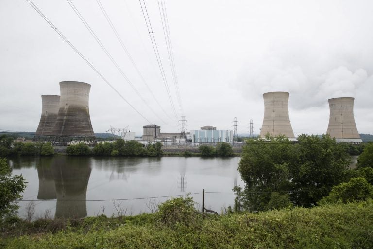 In this May 22, 2017 file photo shown is the Three Mile Island nuclear power plant in Middletown, Pa. With nuclear power plant owners seeking a rescue in Pennsylvania, a number of state lawmakers are signaling that they are willing to help, with conditions. Giving nuclear power plants what opponents call a bailout could mean a politically risky vote to hike electric bills. (Matt Rourke/AP Photo)