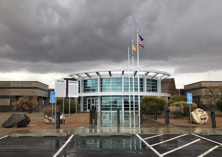 This March 12, 2019, photo shows the Metropolitan Detention Center of Bernalillo County outside of Albuquerque, N.M. The has come under criticism after it was revealed late last month that its records department was allowing federal immigration authorities to access its inmate database. (Russell Contreras/AP Photo)