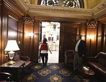 David Reddecliff, clerk of the state House of Representatives, stands in the room in Pennsylvania's Capitol once known as the 