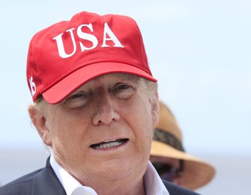 President Donald Trump speaks to reporters during a visit to Lake Okeechobee and Herbert Hoover Dike at Canal Point, Fla., Friday, March 29, 2019. Trump says he will close the nation's southern border, or large sections of it, next week if Mexico does not immediately stop illegal immigration. In a tweet, Trump ramped up his repeated threat to close the border by saying he will do it next week unless Mexico takes action. (Manuel Balce Ceneta/AP Photo)