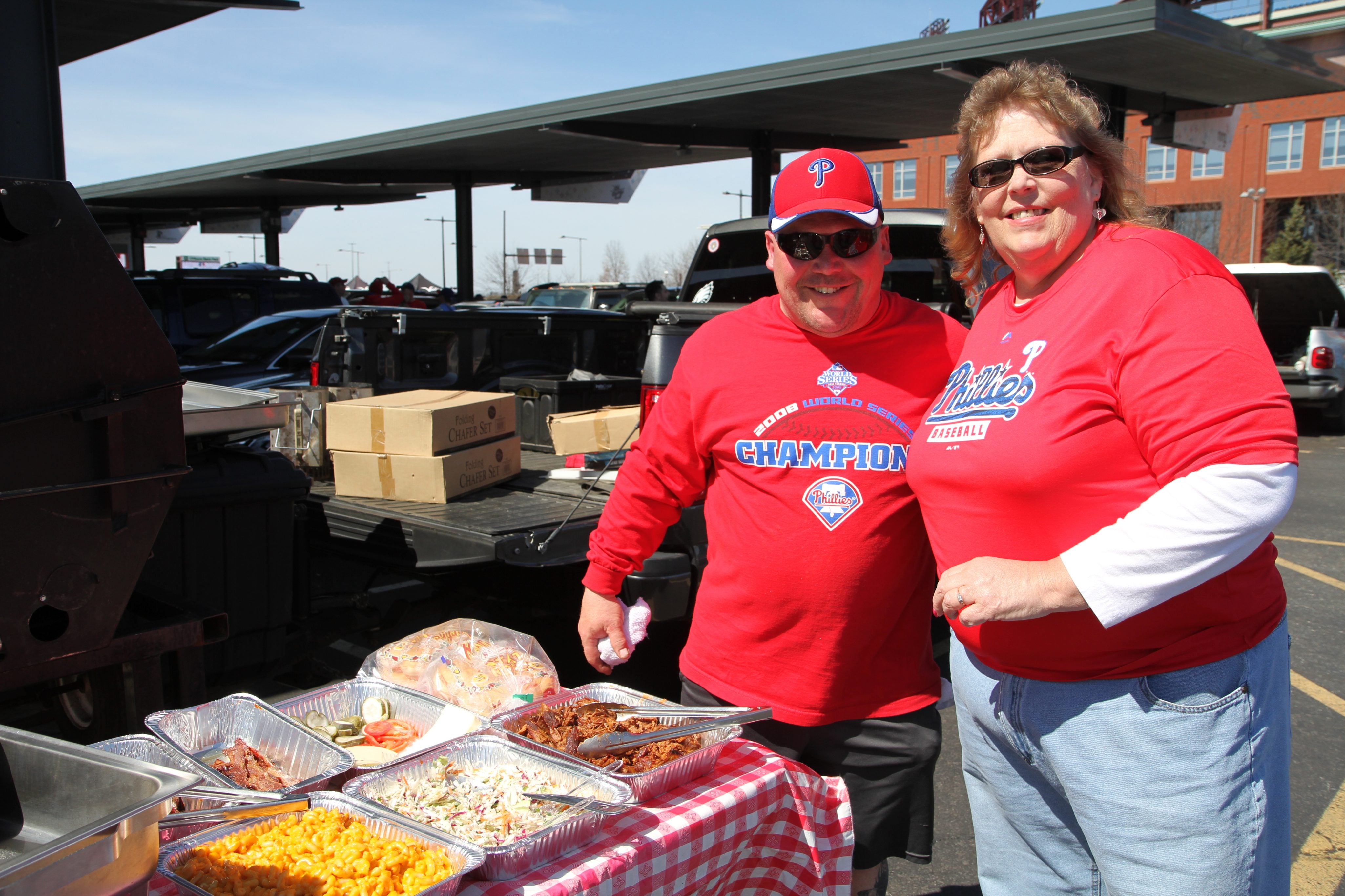 Phillies Fans Tailgate, Buy Merchandise Ahead Of Opening Day