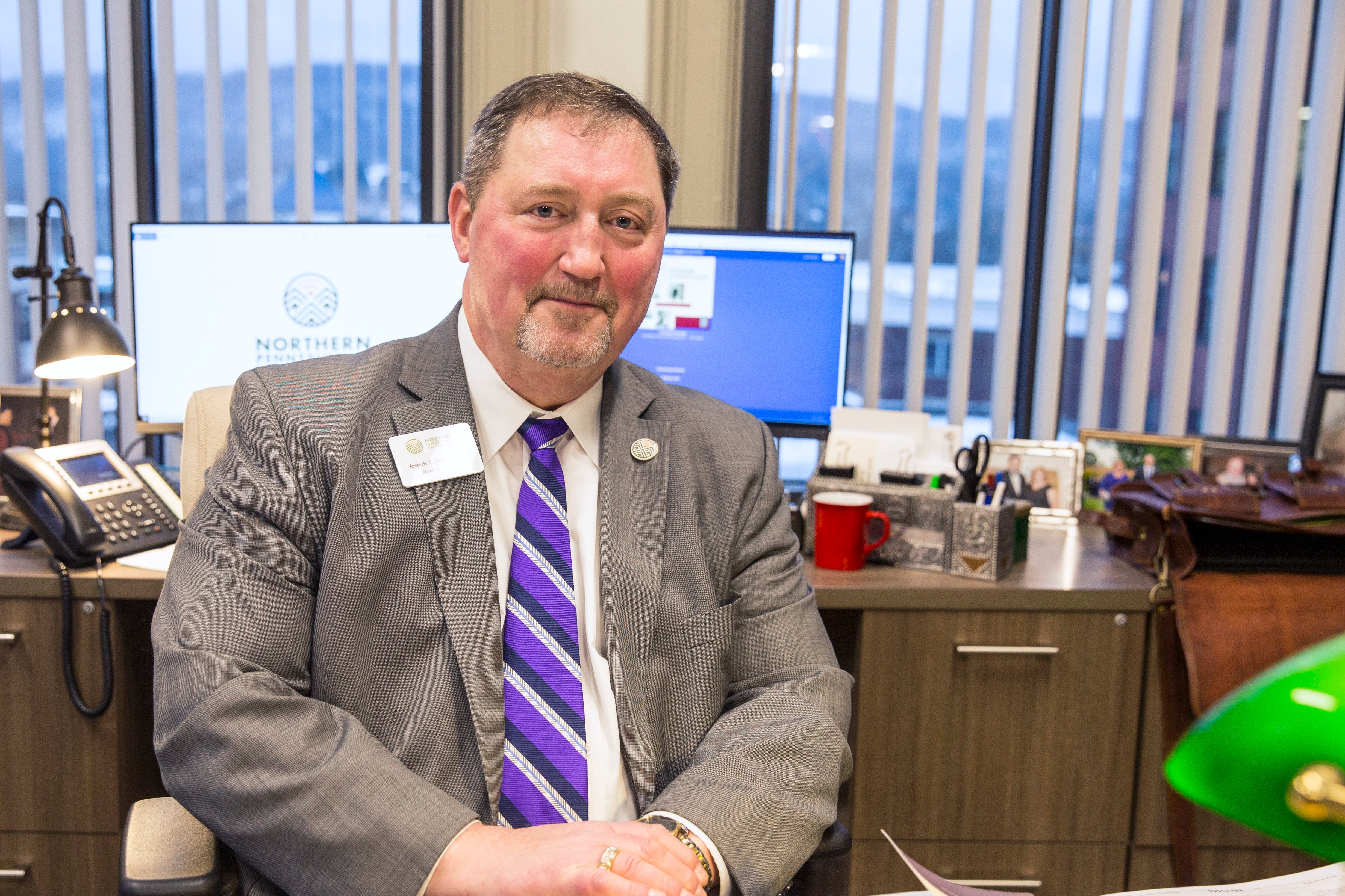 Joe Nairn is the founding president of the Northern Pennsylvania Regional College. (Photo by Min Xian/Keystone Crossroads)