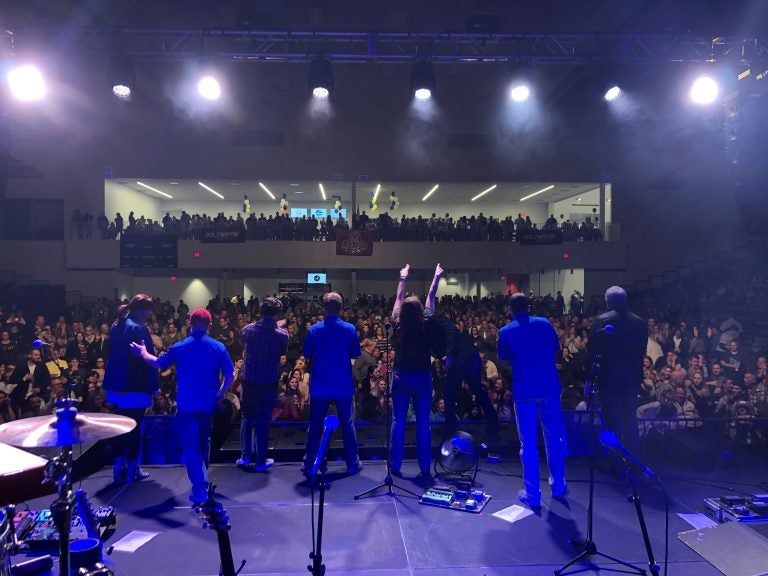 About 2,000 people attended the Snow Jam concert headlined by O.A.R. in the debut concert at the 76ers Fieldhouse in Wilmington last month. (Courtesy of BPG Sports)