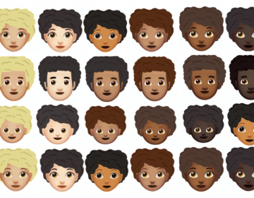 Kerrilyn Gibson designed prototypes for an Afro hair emoji. (Courtesy of Kerrilyn Gibson)