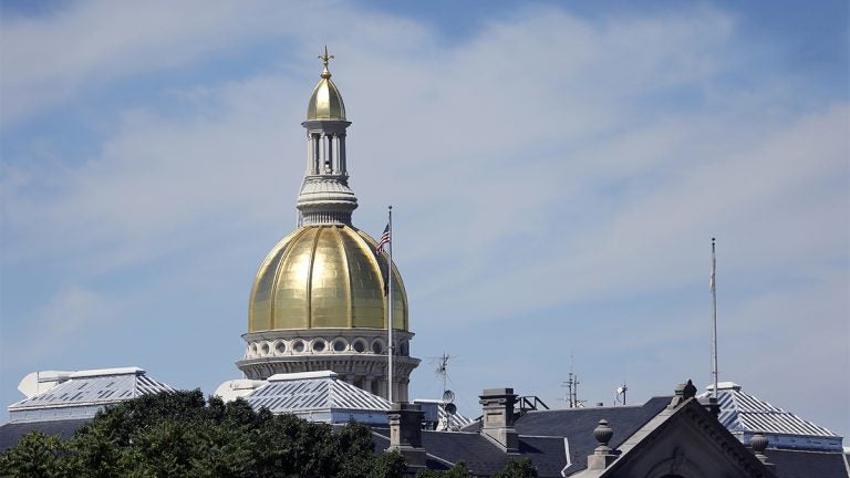 The capital dome is seen at the New Jersey Statehouse. (Mel Evans/AP Photo)