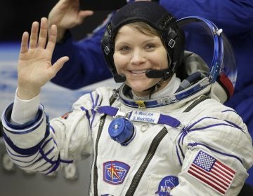 While she was working last week, U.S. astronaut Anne McClain realized that she needed a medium-size suit for spacewalking. (Dmitri Lovetsky/AP)