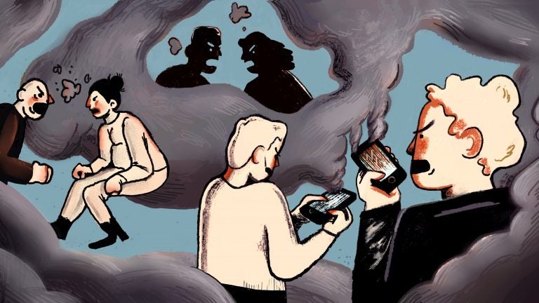 The majority of Americans say a lack of civility is a major problem. (Annelise Capossela for NPR)