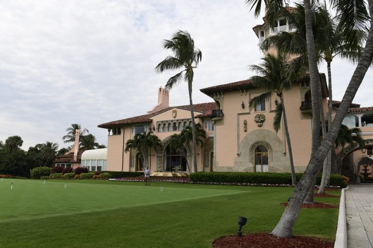 A view of President Donald Trump's Mar-a-Lago estate in Palm Beach, Fla., Thursday, Nov. 22, 2018. (AP Photo/Susan Walsh)