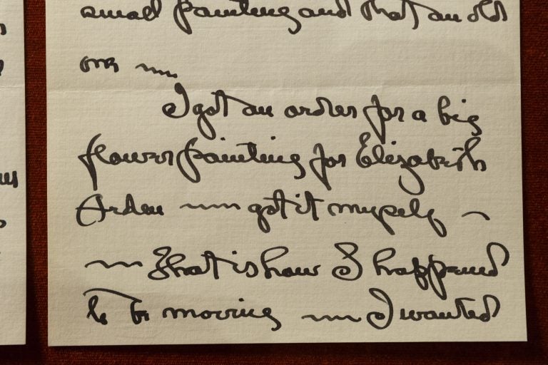 In a 1936 letter to Henwar Rodakiewicz, Georgia O'Keeffe updated her friend on recent goings-on, including a new commission. The middle section reads: 