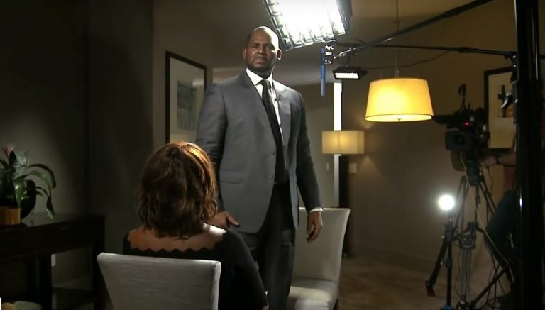 R. Kelly gave a tense interview to CBS This Morning, at one point standing and shouting tearful denials at the cameras and at anchor Gayle King. R. Kelly gave a tense interview to CBS This Morning, at one point standing and shouting tearful denials at the cameras and at anchor Gayle King (Youtube)