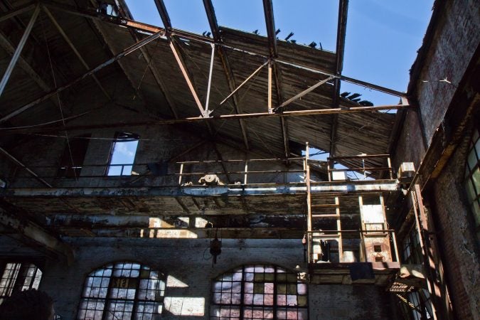 Princetel, a fiberoptic rotary joint manufacturer, wants to move into the former Roebling factory's building 62, in Trenton, N.J. If approved, renovations are expected to take 18 months.(Kimberly Paynter/WHYY)