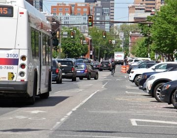 Traffic on 11th Street between Washington and Bainbridge streets. (Emma Lee/WHYY)