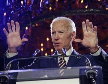 Former Vice President Joe Biden speaks at the Biden Courage Awards Tuesday, March 26, 2019, in New York. Responding to allegations of inappropriate behavior, the two most powerful women in Delaware's Legislature say Biden has always been respectful in their presence. (Frank Franklin II/AP Photo)