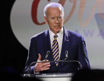 Former Vice President Joe Biden speaks at the Biden Courage Awards Tuesday, March 26, 2019, in New York. (Frank Franklin II/AP Photo)