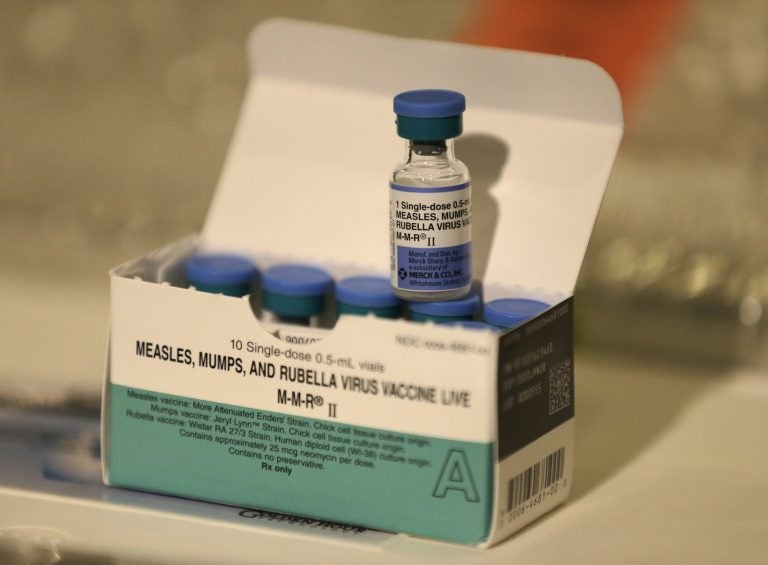 Measles New York Measles, mumps and rubella vaccines are seen at the Rockland County Health Department in Pomona, N.Y., Wednesday, March 27, 2019. The county in New York City's northern suburbs declared a local state of emergency Tuesday over a measles outbreak that has infected more than 150 people since last fall, hoping a ban against unvaccinated children in public places wakes their parents to the seriousness of the problem. (Seth Wenig/AP Photo)