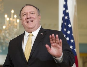 Secretary of State Mike Pompeo, right, meets with South Korea Foreign Minister Kang Kyung-wha at the State Department, in Washington, Friday, March 29, 2019. (Cliff Owen/AP Photo)