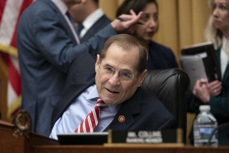 House Judiciary Committee Chairman Jerrold Nadler, D-N.Y., passes a resolution to subpoena special counsel Robert Mueller's full report, on Capitol Hill in Washington, Wednesday, April 3, 2019. (J. Scott Applewhite/AP Photo)