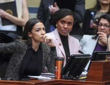 Rep. Alexandria Ocasio-Cortez, D-N.Y., (left), joined by Rep. Ayanna Pressley, D-Mass., and Rep. Rashida Tlaib, D-Mich., listens during a House Oversight and Reform Committee meeting, on Capitol Hill in Washington, Tuesday, Feb. 26, 2019. House Democrats are rounding the first 100 days of their new majority taking stock of their accomplishments, noting the stumbles and marking their place as a frontline of resistance to President Donald Trump. (J. Scott Applewhite/AP Photo)