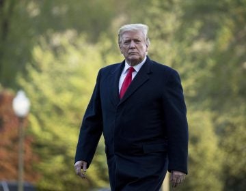 President Donald Trump walks on the South Lawn as he arrives at the White House in Washington.  Trump on Tuesday vetoed a resolution passed by Congress to end U.S. military assistance in Saudi Arabia's war in Yemen. (AP Photo/Andrew Harnik, File)